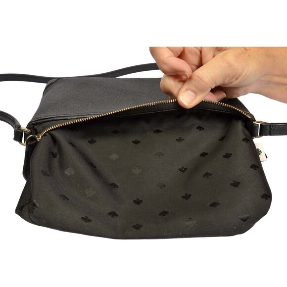 Pretty Kate Spade New York Monica Glitter Medium Black Crossbody - Picture 5 of 12